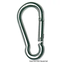 Karabiner 4 mm inox OSC