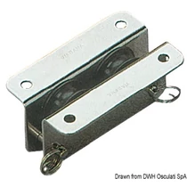Süllyesztett duplacsiga  -rozsdamentes- 25x8