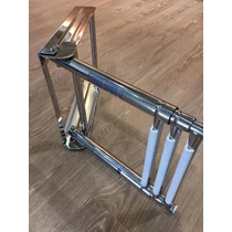 Létra teleszkópos csúsztatható inox 3 fokú OSC