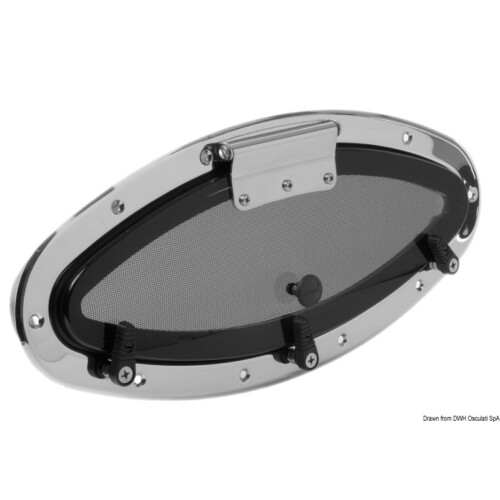 BOMAR Flagship elliptikus ablaknyílás AISI316 495x219mm