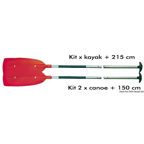 Kajak kenu lapát combi 215 v 2x150 OSC