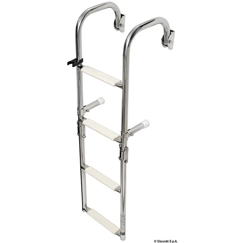 Létra inox 4 lépcsős felhajtható