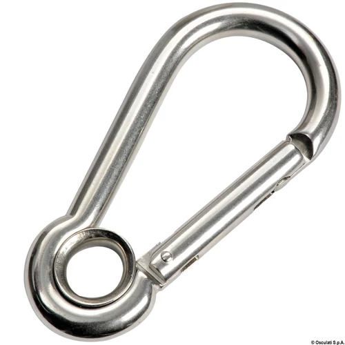 Karabiner kötélszemes 8 mm inox OSC