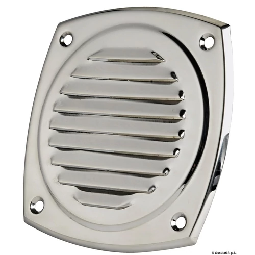 Szellőzőrács 125x125 mm inox