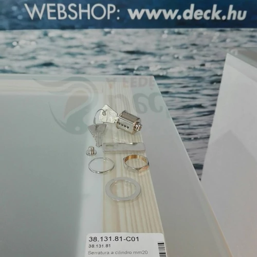 Zár 20mm kulcsos inox OSC