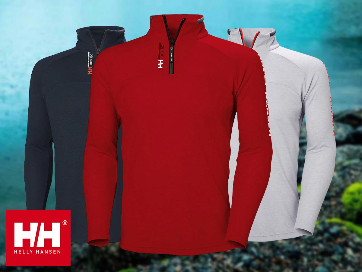 HH HP 1/2 ZIP pulcsi piros L