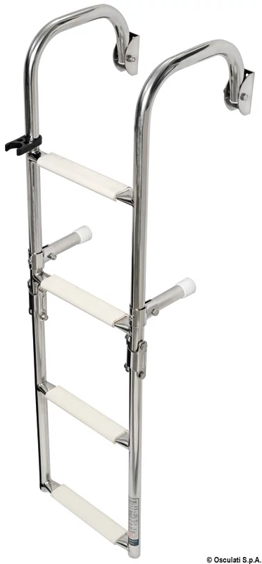 Létra inox 4 lépcsős felhajtható