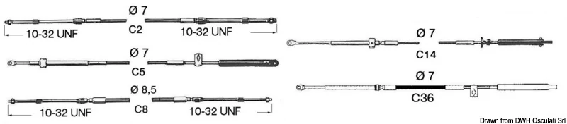 Gáz-váltó bovden ULTRAFLEX C2-5