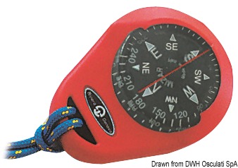 RIVIERA compass Mizar piros hordozható OSC