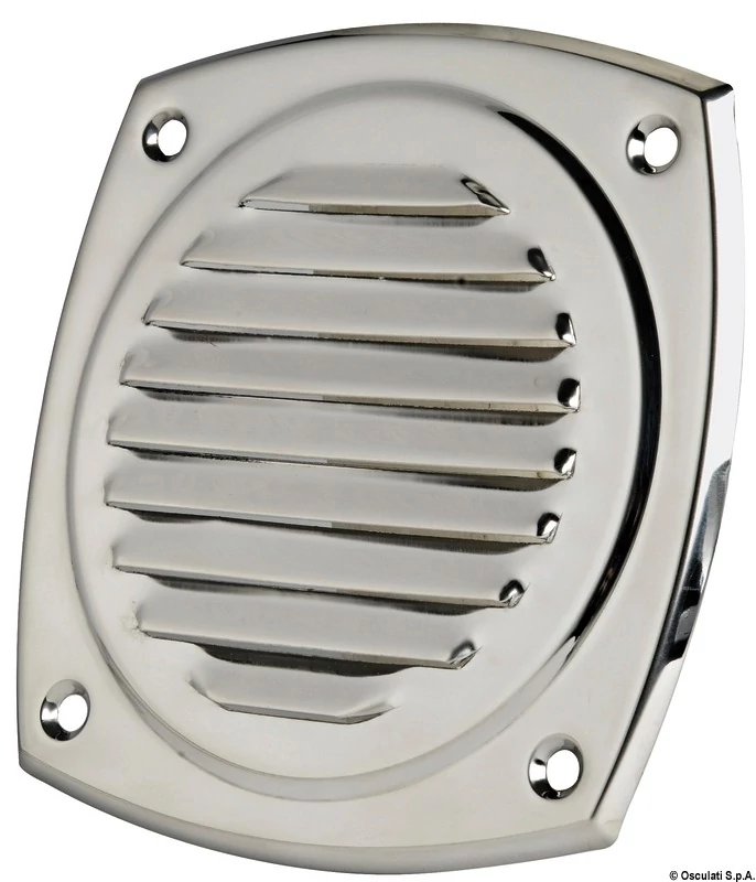 Szellőzőrács 125x125 mm inox
