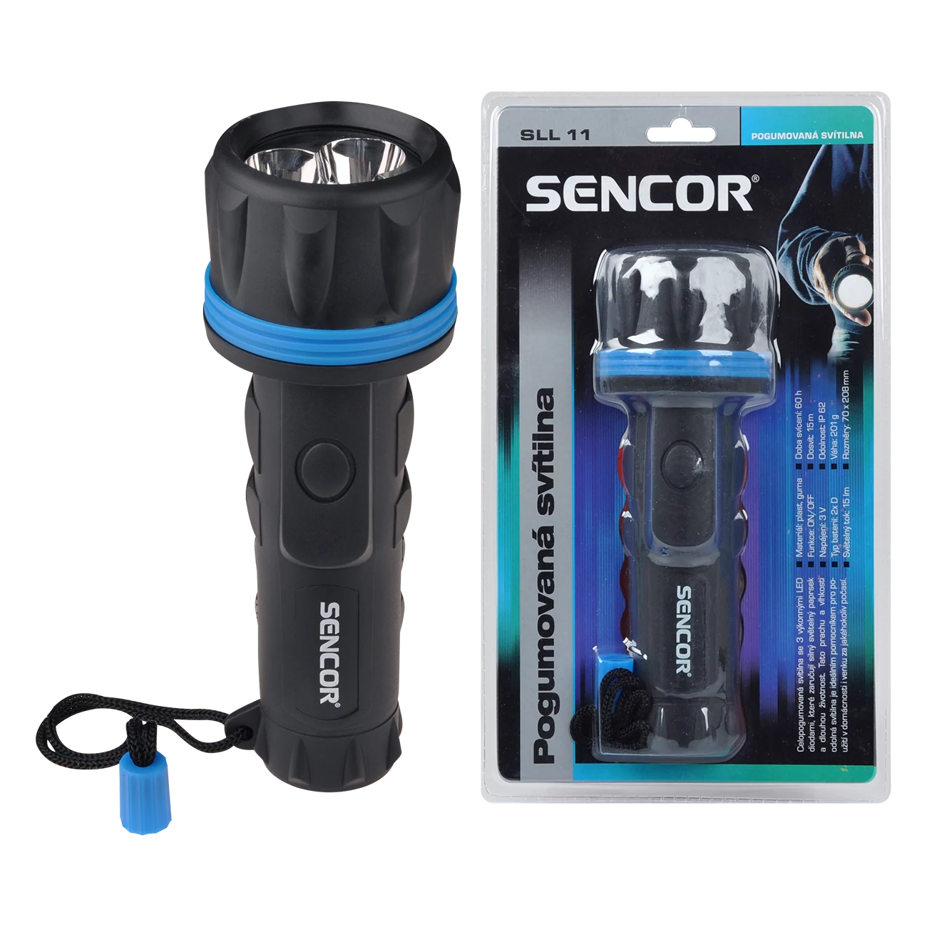 Elemlámpa- SENCOR 3LED IP62