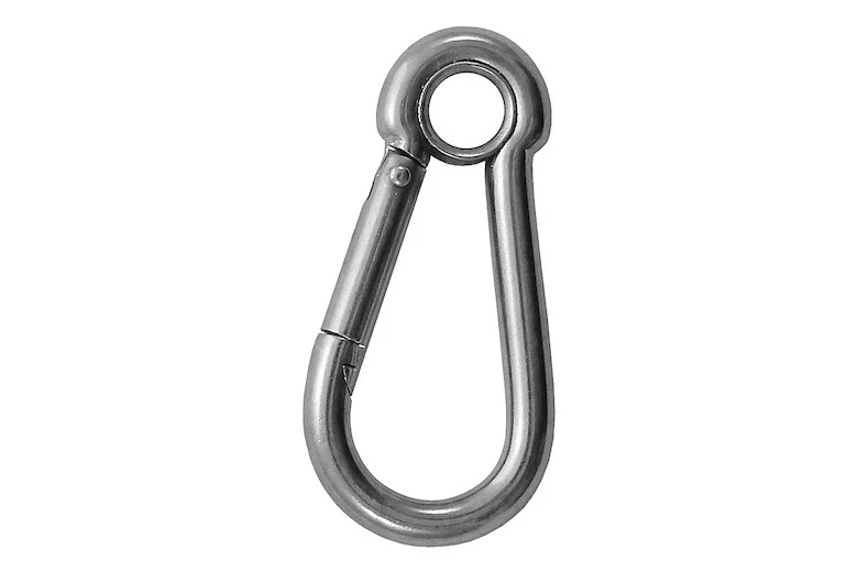 Karabiner kötélszemmel 5 x 50 mm
